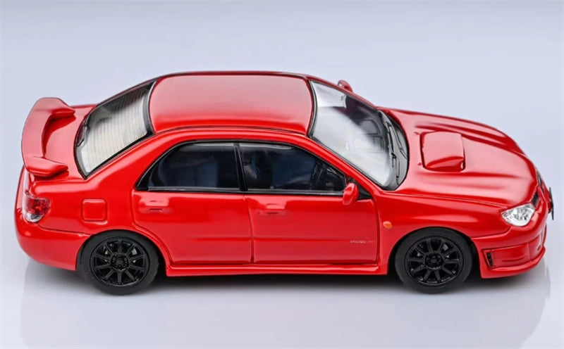 1:64 Subaru Impreza WRX STI 9th Generation Sedan  Red w/ Black Wheels Furuya DIECAST Model