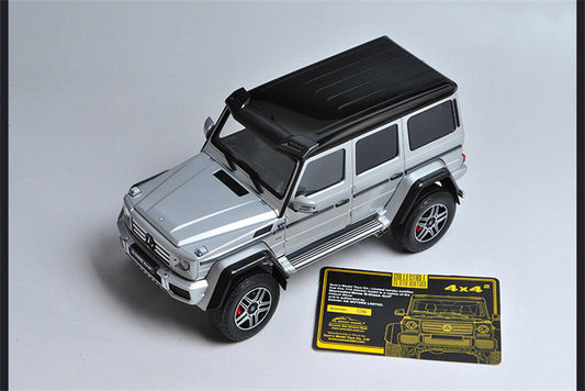 Almost Real Mercedes Benz G500 4X4 SUV Silver 1:18 DIECAST CAR