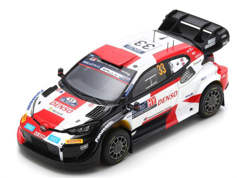 Spark TOYOTA GR Yaris Rally1 HYBRID GAZOO Racing WRT Winner Rally Finland 2023 E.Evans - S.Martin 1:43 Car Pre-built Model view3