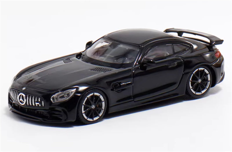 MJ Model 2017 Mercedes AMG GTR C190 First Generation Supercar glossy black 1:64 Car Pre-built Airliner Model Display view1