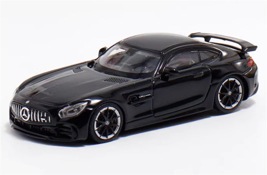 MJ Model 2017 Mercedes AMG GTR C190 First Generation Supercar glossy black 1:64 Car Pre-built Airliner Model Display view1