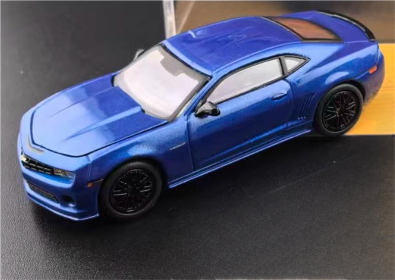 Fine works 64 Chevrolet Camaro Blue Hard Top Limited Edition 1:64 Car Pre-built Model view3