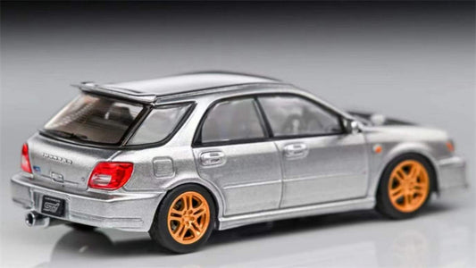 1:64 Subaru Impreza WRX STI 7th Generation Wagon  Silver Gray Furuya DIECAST Model