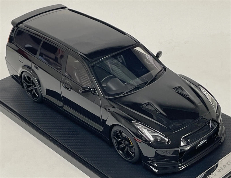 1:18 Nissan Stagea GT-R35 Custom Version Wagon  Metallic Black IVY Merit Limited Edition 50PCS ONLY Resin Model
