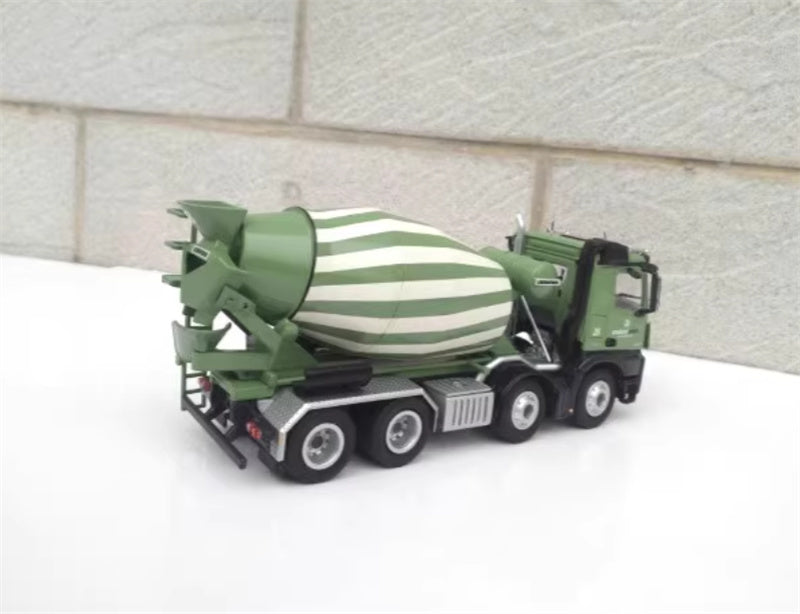 NZG AROCS 8X4 concrete mixer truck Green 1:50 Truck Pre-built Model