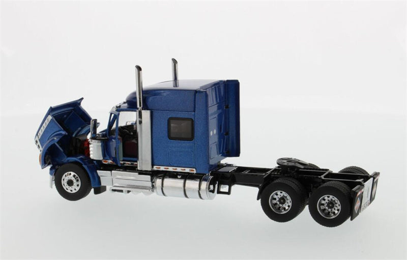 CATERPILLAR  International LoneStar Sleeper American version Metallic Blue Tandem Prime Mover Tractor Truck  1:50 Truck Pre-built Model