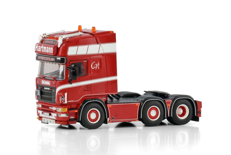 WSI SCANIA 4 SERIES TOPLINE 6X2 TWIN STEER Hartmann 1:50 Truck Pre-built Model