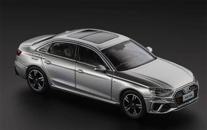 VAV AUDI A4L Silver Sedan 1:64 Car Pre-built Model