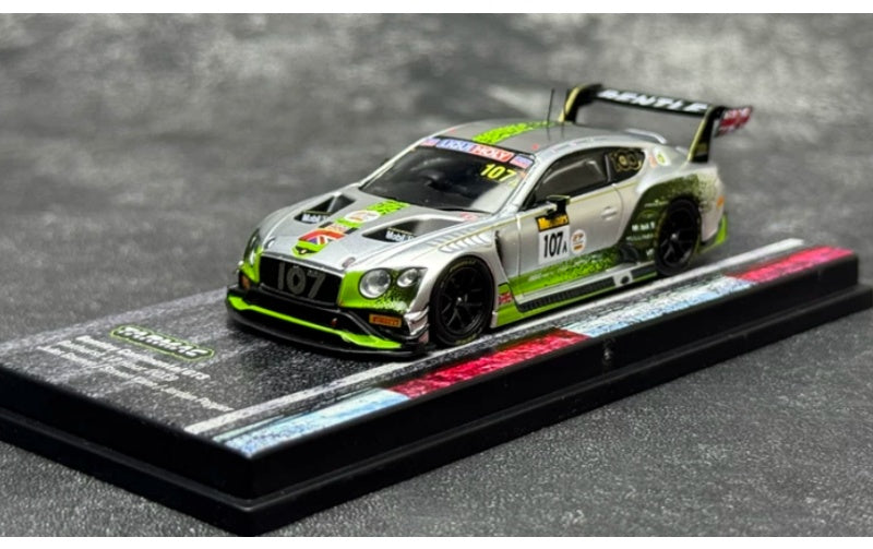 1:64 Bentley Continental GT3 2019 Silver Tarmac Works   DIECAST Model