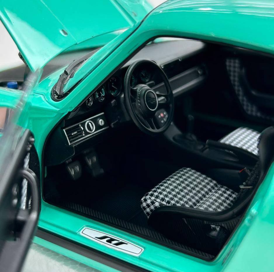 Almost Real Porsche 911 RUF 2018 Mint Green 1:18 Car Pre-built Model view8