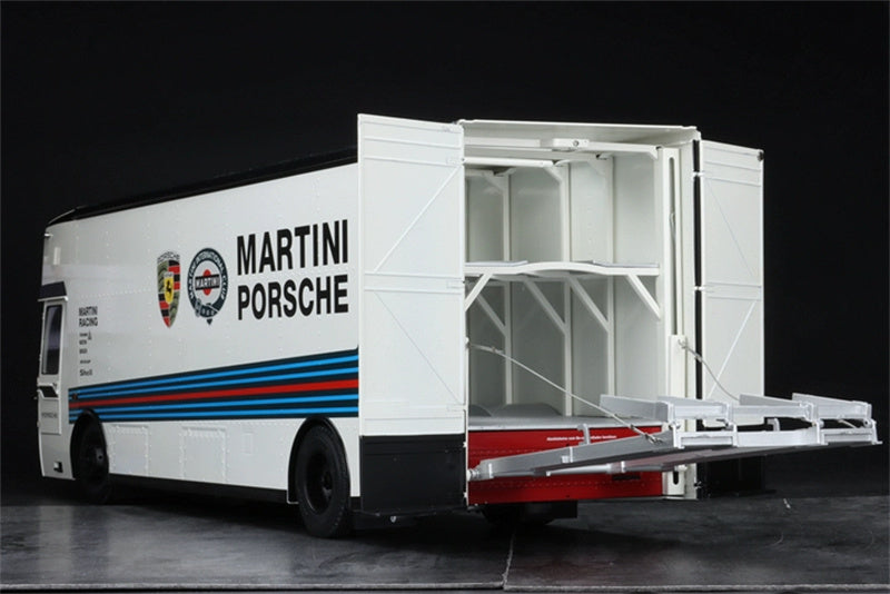 Schuco Mercedes  Race Trans Porsche MARTINI transport vehicle 1:18  DIECAST Truck