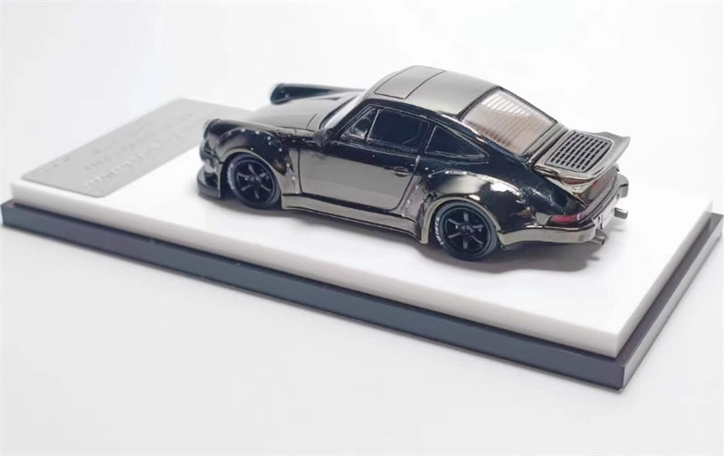 mymodelcollect Porsche RWB 930 Electroplating gray Limited Edition 999PCS ONLY 1:64 Car Pre-built Model view2