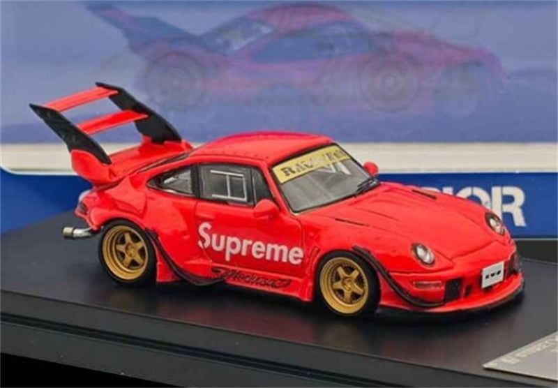 1:64 Porsche 911 RWB 993 Supreme Red SW DIECAST Model