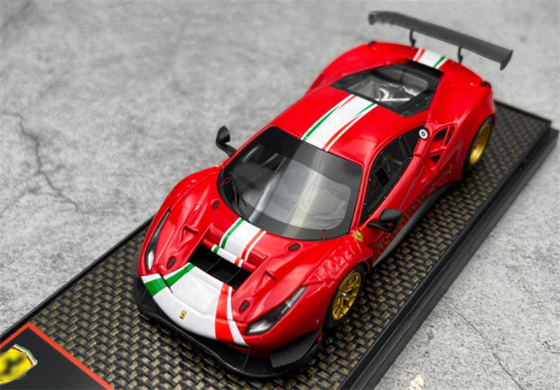 BBR MODELS Ferrari 488gt Modificata Rosso Corsa 322 red LTD 180PCS 1:43 Model view5