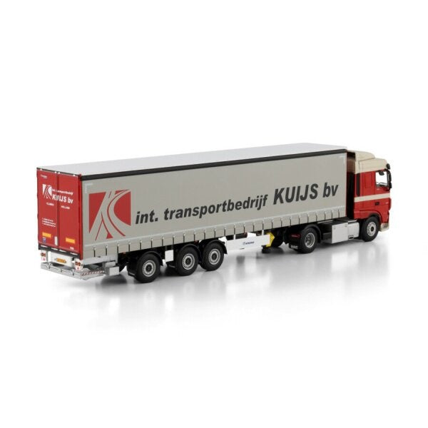 1:50 DAF KUIJS XF MY2017 4X2 TRIDEC CURTAINSIDE TRAILER 3 AXLE WSI   DIECAST Model