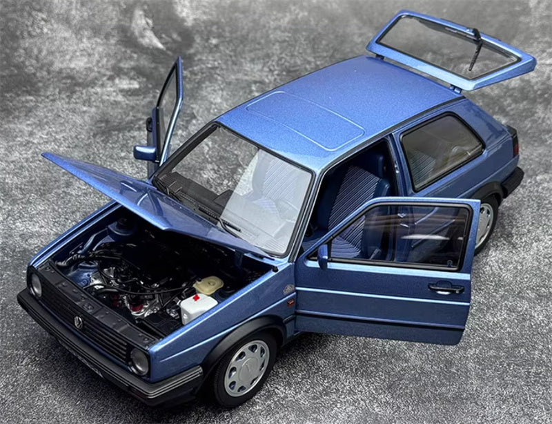 NOREV Volkswagen VW Golf 10 Million 1988 royal blue 1:18 Car Pre-built Model view8