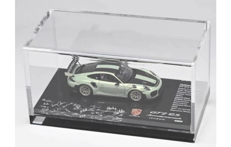 1:64 Porsche 911 GT2RS DMH Shanghai Expo Limited Edition 150PCS ONLY Bamboo Color Resin Model view8