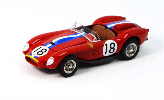 GFCC 1957 Ferrari 250 Testa Rossa Racing Red #18 LHD 1:64 car Pre-built Model view1