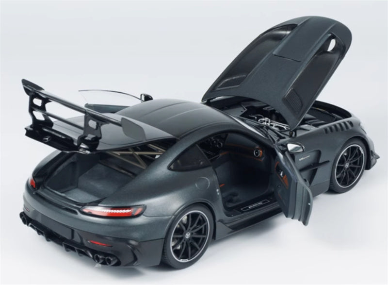 MINICHAMPS Mercedes AMG GT Black Series 2021 grey Limited Edition 400PCS ONLY 1:18 Car Pre-built Model view3