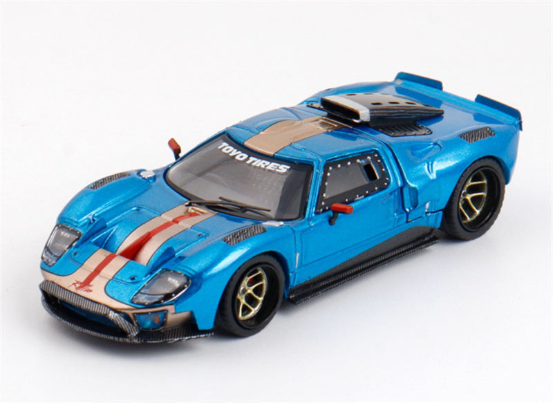 Rhino Model Ford GT40 Blue Limited Edition 999PCS ONLY 1:64 Car Pre-built Model view1