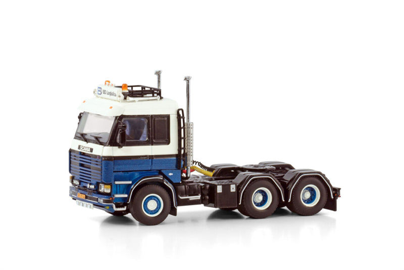 WSI SCANIA 3 SERIES 6X2 TAG AXLE BD Logistics 1:50 Truck Pre-built Model