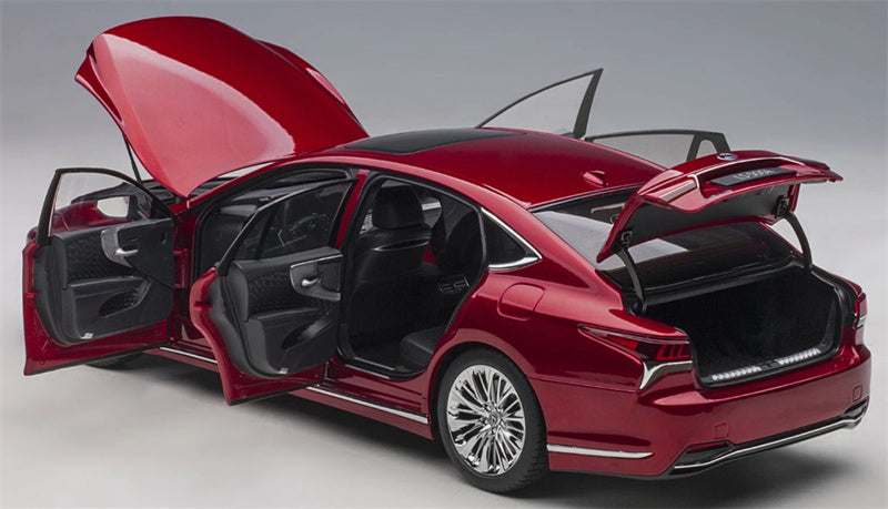 AUTOART LEXUS LS500H Fully open red 1:18 Car Pre-built Model view5