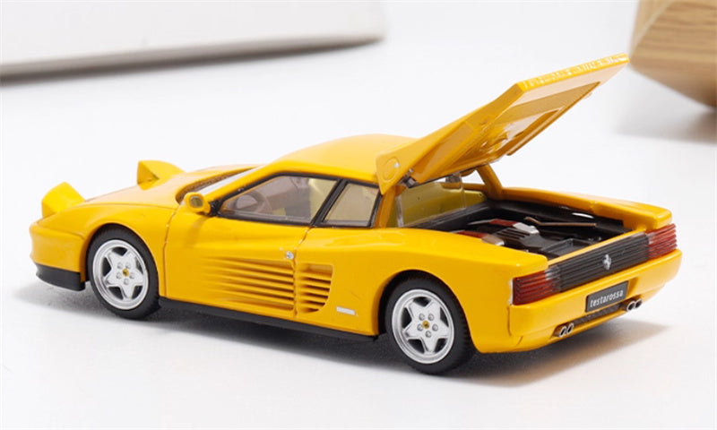 XF MODEL Ferrari Testarossa F110 supercar Yellow 1:64 Car Pre-built Model view4