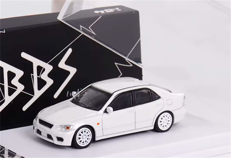 BBS Toyota Altezza RS200 SXE10 White Limited Edition 499pcs ONLY 1:64 Car Pre-built Model