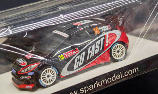 spark Ford fiesta RS #10 13th WRC Monte Carlo 2012 H.Solberg - I.Minor Total HURTIGRUTA CARGLASS 1:43 Car Pre-built Model view1