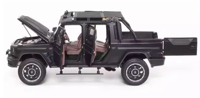 Almost Real Brabus G800 Adventure Edition XLP 2020 Pickup Matte black 1:18 Truck Pre-built Model view4