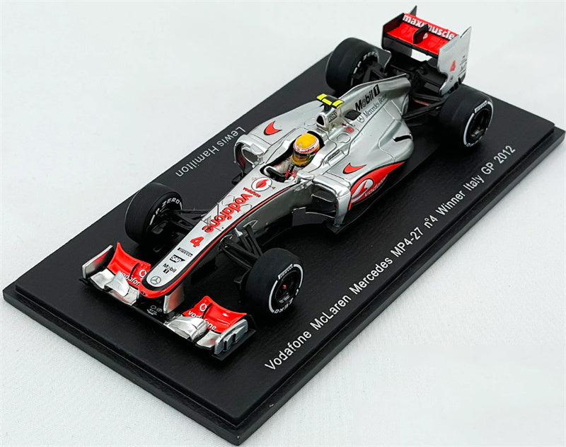 1:43 Spark Vodafone McLaren Mercedes MP4-27 #4 Winner Italy GP 2012 LEWIS view3