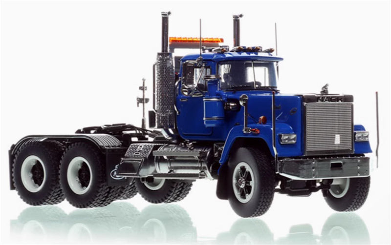 Heavy Haul Replicas Mack double axle heavy-duty tractor truck Blue/Black 1:50 Truck Pre-built Model