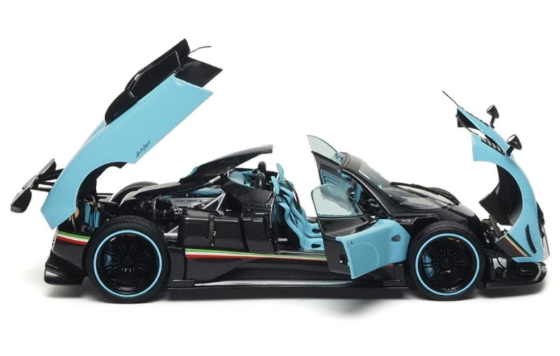 1:18 Pagani Zonda Uno Almost Real convertible version T Blue Diecast Model view3