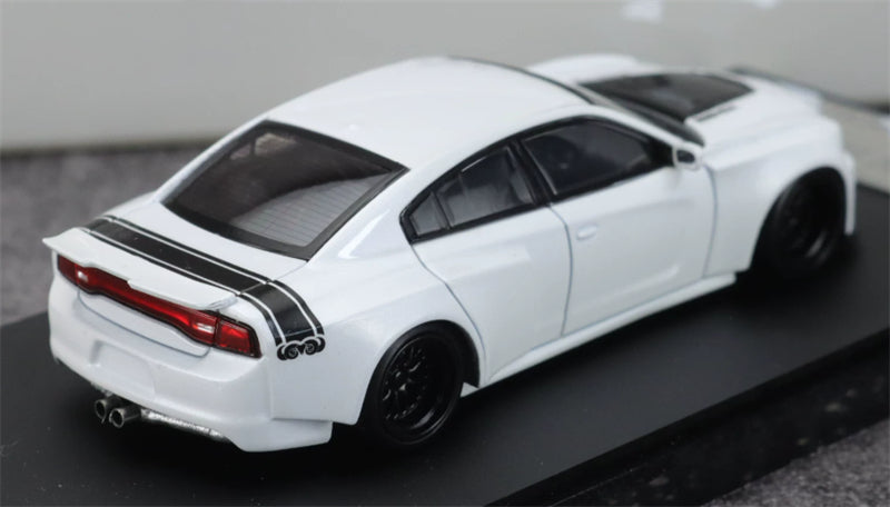 1:64 Dodge Charger Brawler white TimeMicro x PSC DESIGN DIECAST Civil Car Model