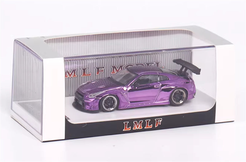 LMLF MODEL Nissan GT-R R35 Pandem Rocket Bunny Electroplating purple Limited Edition 500PCS ONLY 1:64 Car Pre-built Model view8
