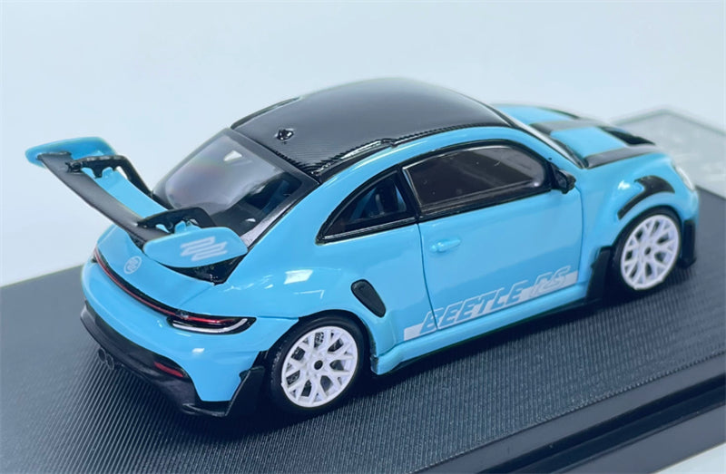 1:64 Porsche 911 992 GT3 Sky Blue Beetle RS TimeMicro x PSC DESIGN Limited Edition DIECAST Civil Car Model
