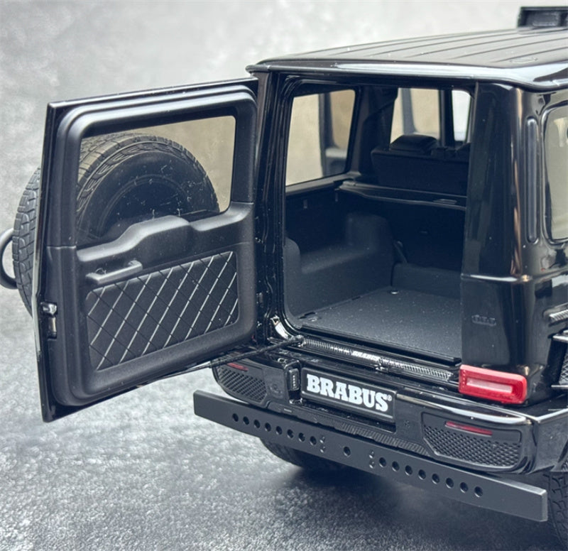 Almost Real Brabus Mercedes Benz G-Class AMG G63 4x4² SUV 2023 black Limited Edition 600PCS ONLY 1:18 Car Pre-built Model view4
