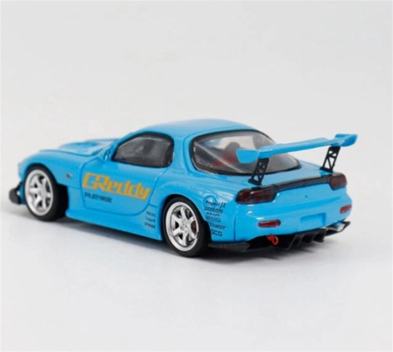 1:64 Mazda RX-7 RE Amemiya‌ Blue BSC DIECAST Limited Edition 499pcs ONLY Model