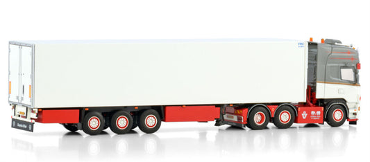 WSI SCANIA R5 6X2 TWIN STEER REEFER De Kraker 1:50 Model