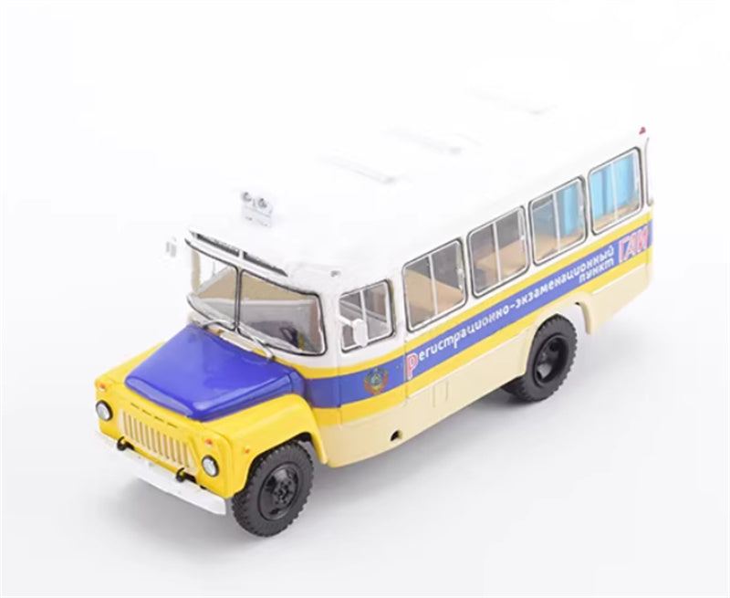 Modimio Russian Highway Inspection Service Kavz-685 Enforcement Minibus 1:43 Bus Pre-built Airliner Model Display view4