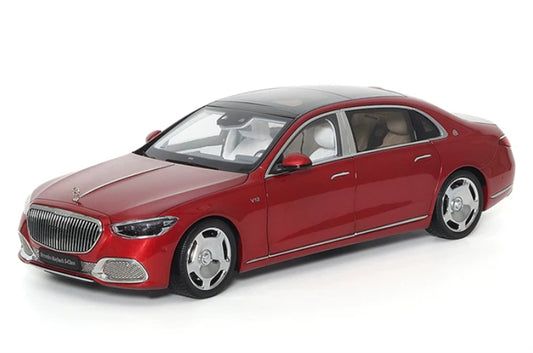 1:18 Mercedes Maybach S680 2021 Lava Red Almost Real  DIECAST Model
