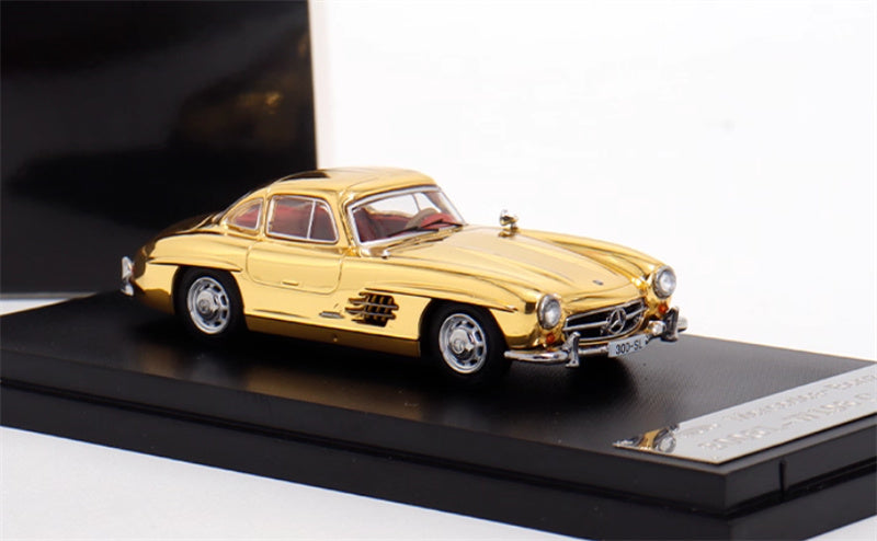 SEEKER Mercedes Benz 300SL first generation W198 COUPE Hardtop version gold plating 1:64 Car Pre-built Model view4