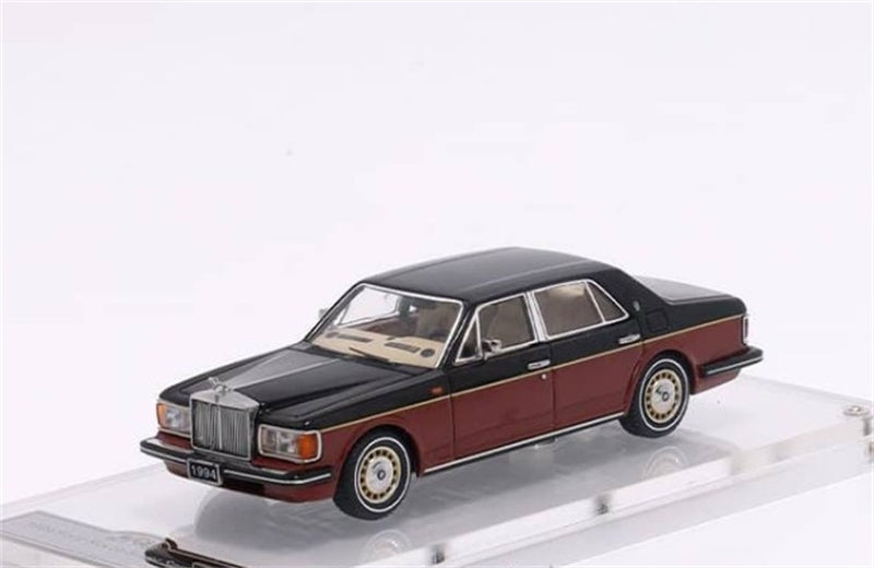 GFCC 1994 Rolls Royce Silver Spur III Red black two-tone with gold wheels Limited Edition 399PCS ONLY LHD 1:64 car Pre-built Model view1
