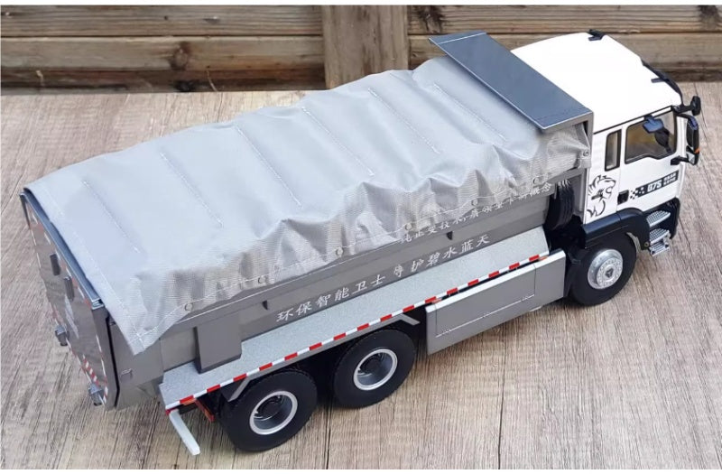 Sinotruk SITRAK G7S dump truck gray white 1:24 Truck Pre-built Airliner Model Display view4