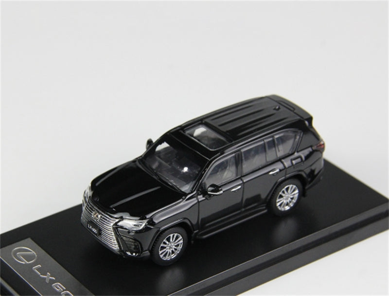 LCD-MODELS Lexus LX600 SUV Pearl Black 1:64 car Pre-built Model view2