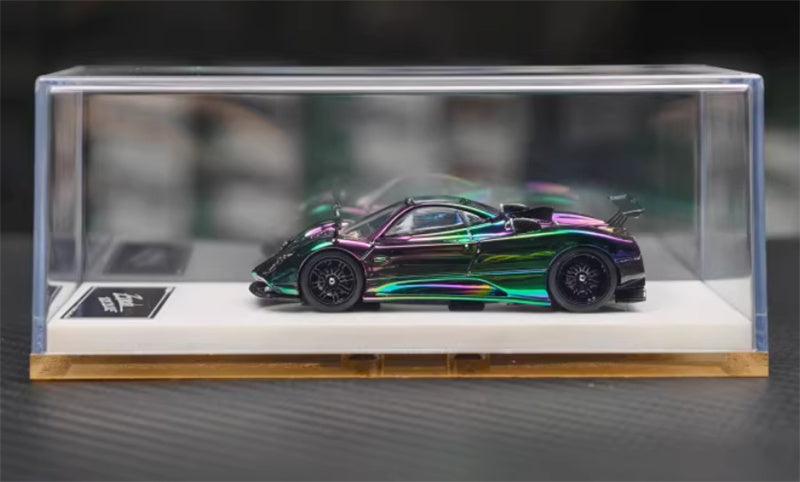 HH Model Pagani Zonda Tricolore Hidden plating discoloration - hardtop version 1:64 Car Pre-built Model view8