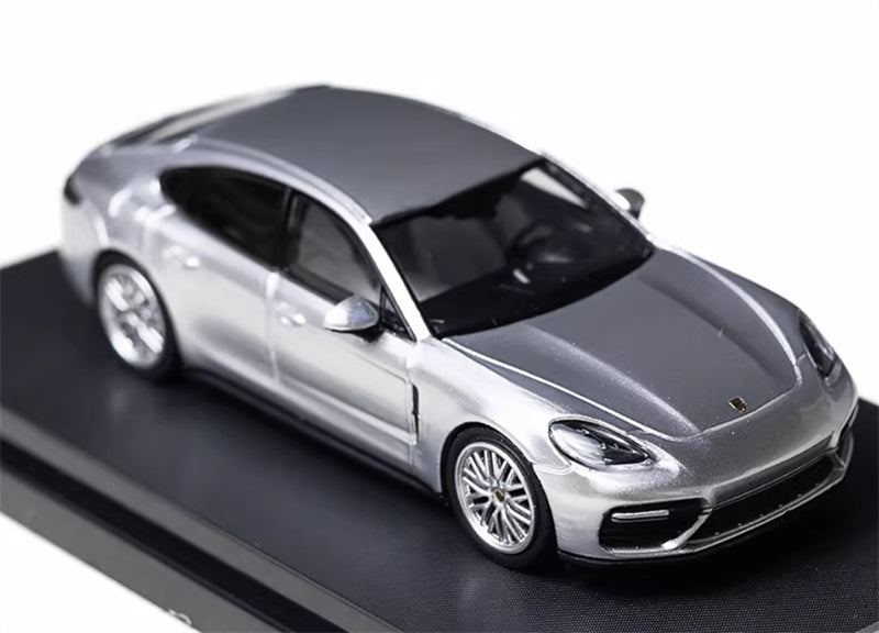 Furuya Porsche Panamera GT Silver Sedan Edition 1:64 car Pre-built Model view3