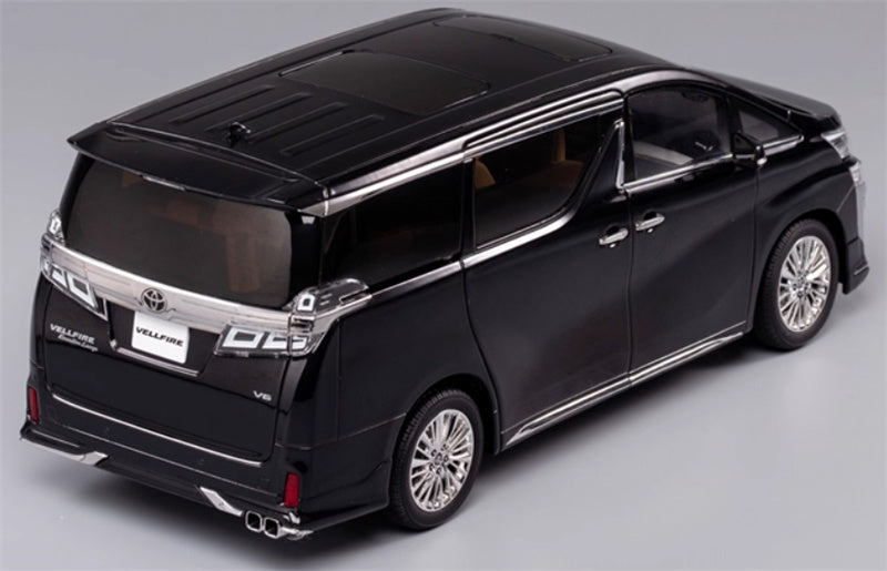 KengFai Toyota Vellfire MPV Business Vehicle Black left hand drive 1:18 Car Pre-built Model view4