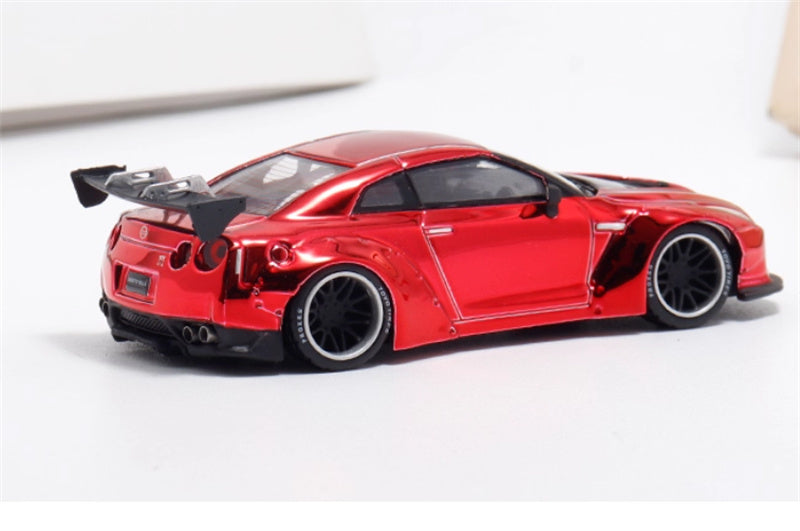 mymodelcollect Nissan GT-R R35 LBWK Limited Edition Electroplating Red 1:64 Car Pre-built Model view6