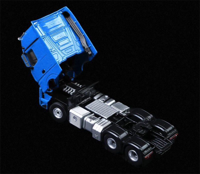 1:64 Mercedes-Benz Actros Blue TIMEMICRO x PERKA DIECAST Trailer & Tractor Model